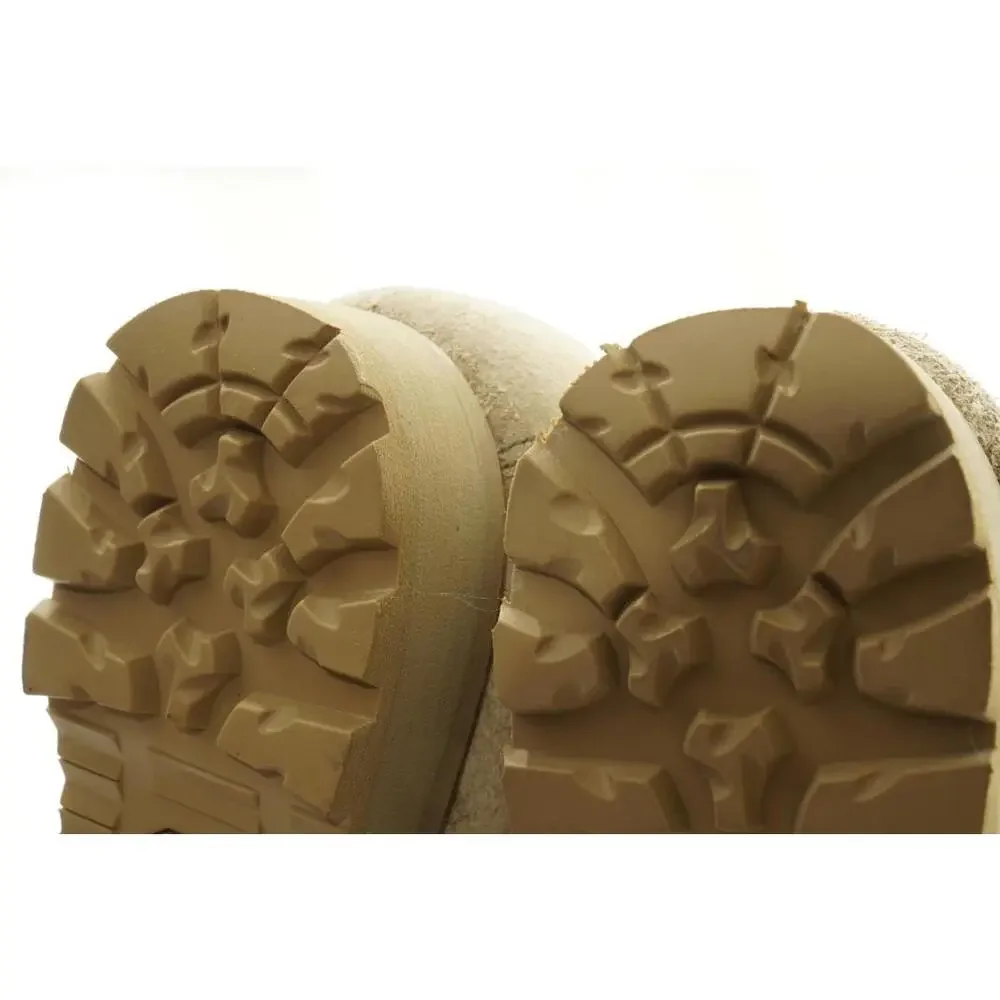Military Desert Tan Suede Boots With Vibram Soles Men's Sz 6.5R Shoes